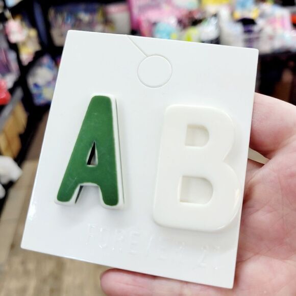 Brand New Forever 21 Letter " A" " B" Earrings - Picture 1 of 4